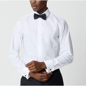 J.Crew Thompson Tuxedo Dress Shirt Mens Size 16/33 White Long Sleeve Lightweight